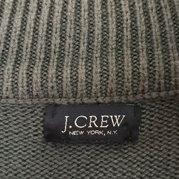 J. Crew Men’s Quarter Zip Knit Sweater Size Large - Picture 3 of 6